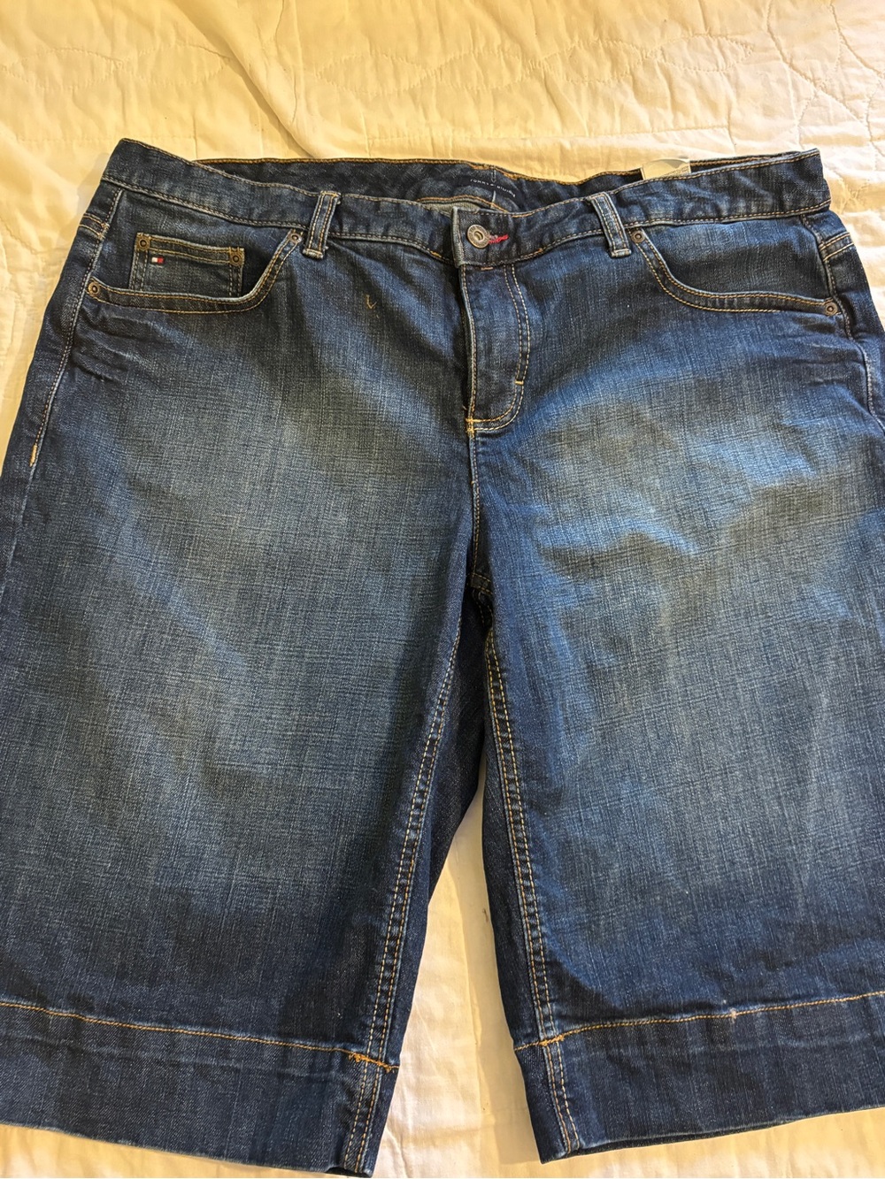 Tommy Hilfiger Dark Blue Denim Bermuda Shorts
